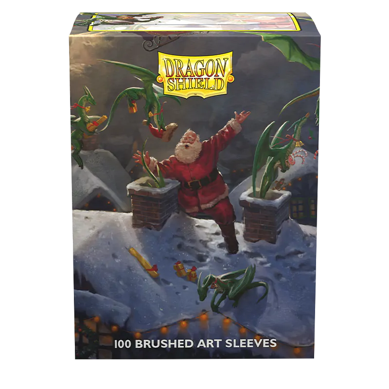 Dragon Shield: Standard 100ct Brushed Art Sleeves - Christmas (2023) | Gamers Paradise