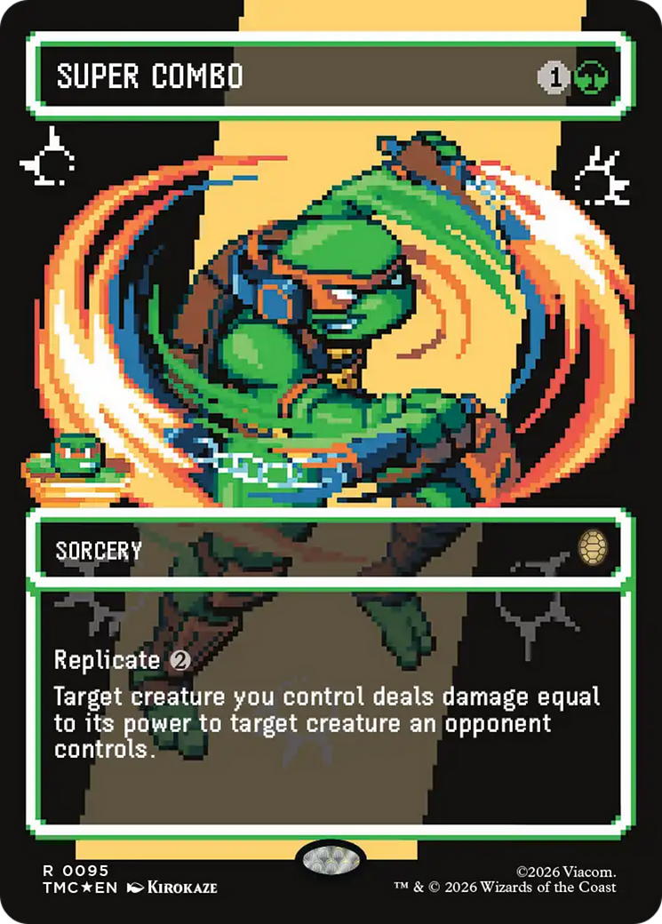Super Combo (Borderless) (Surge Foil) [Teenage Mutant Ninja Turtles Commander] | Gamers Paradise