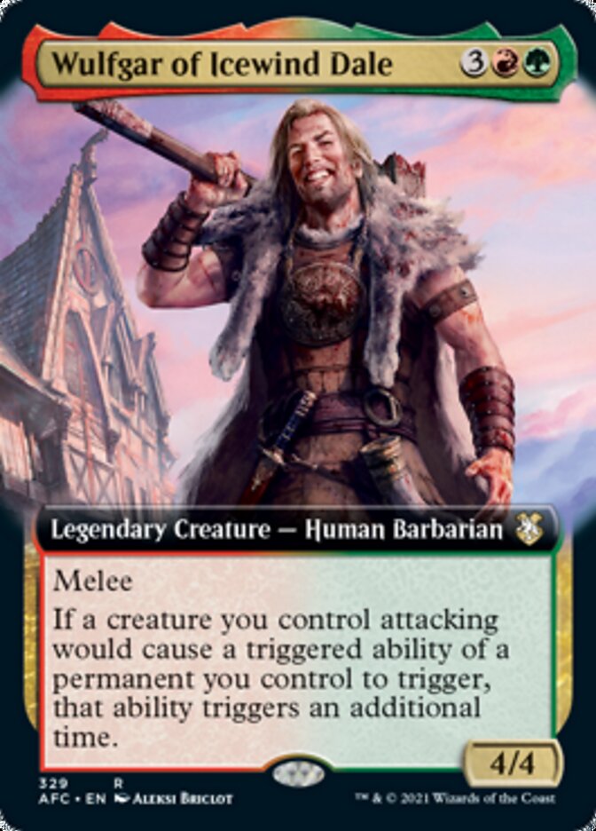 Wulfgar of Icewind Dale (Extended Art) [Dungeons & Dragons: Adventures in the Forgotten Realms Commander] | Gamers Paradise