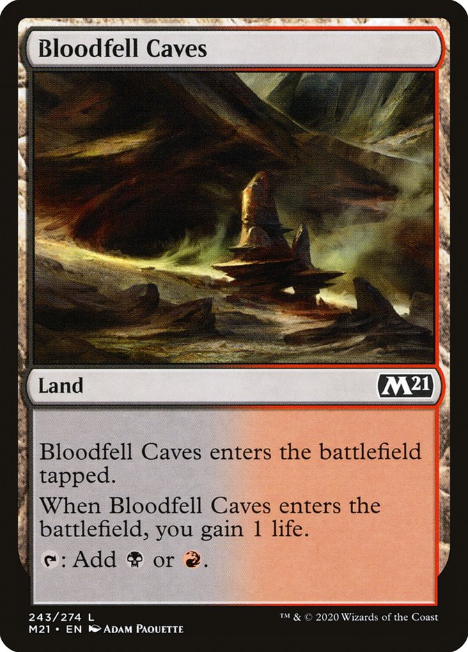 Bloodfell Caves [Core Set 2021] | Gamers Paradise