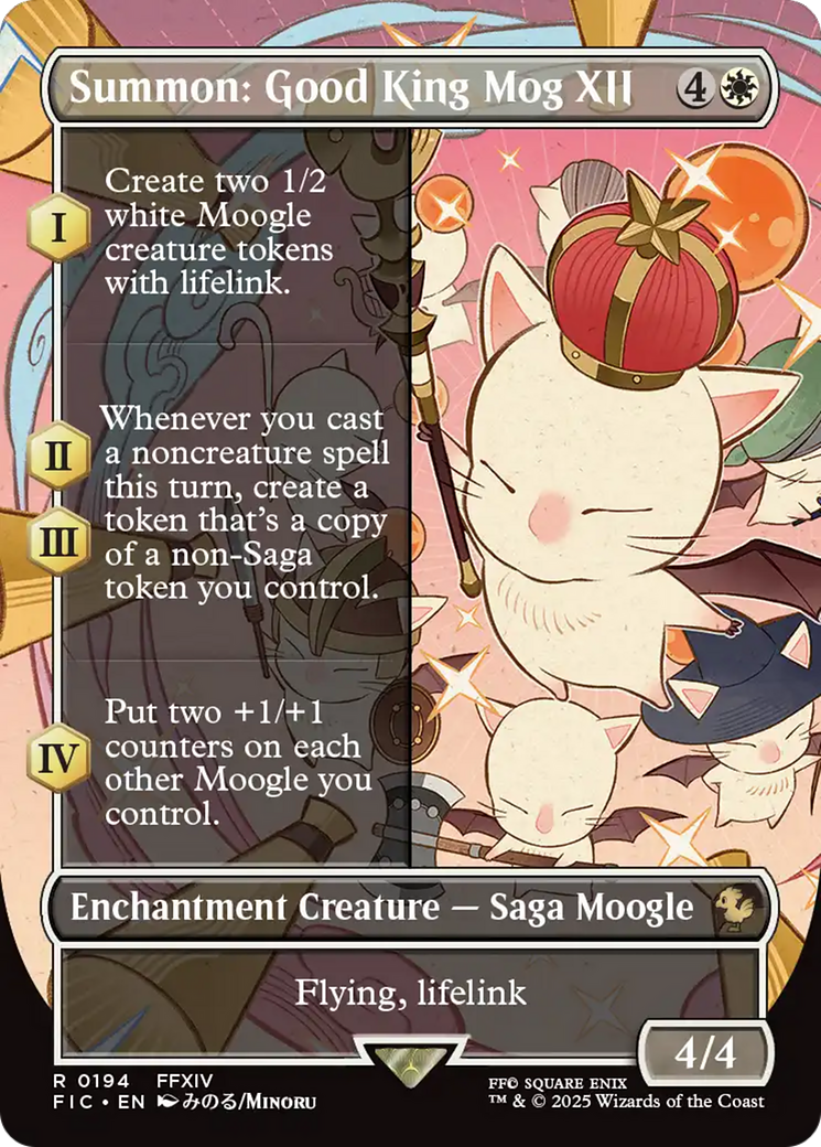 Summon: Good King Mog XII (Borderless) [FINAL FANTASY Commander] | Gamers Paradise