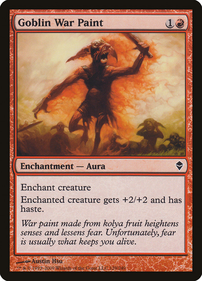 Goblin War Paint [Zendikar] | Gamers Paradise