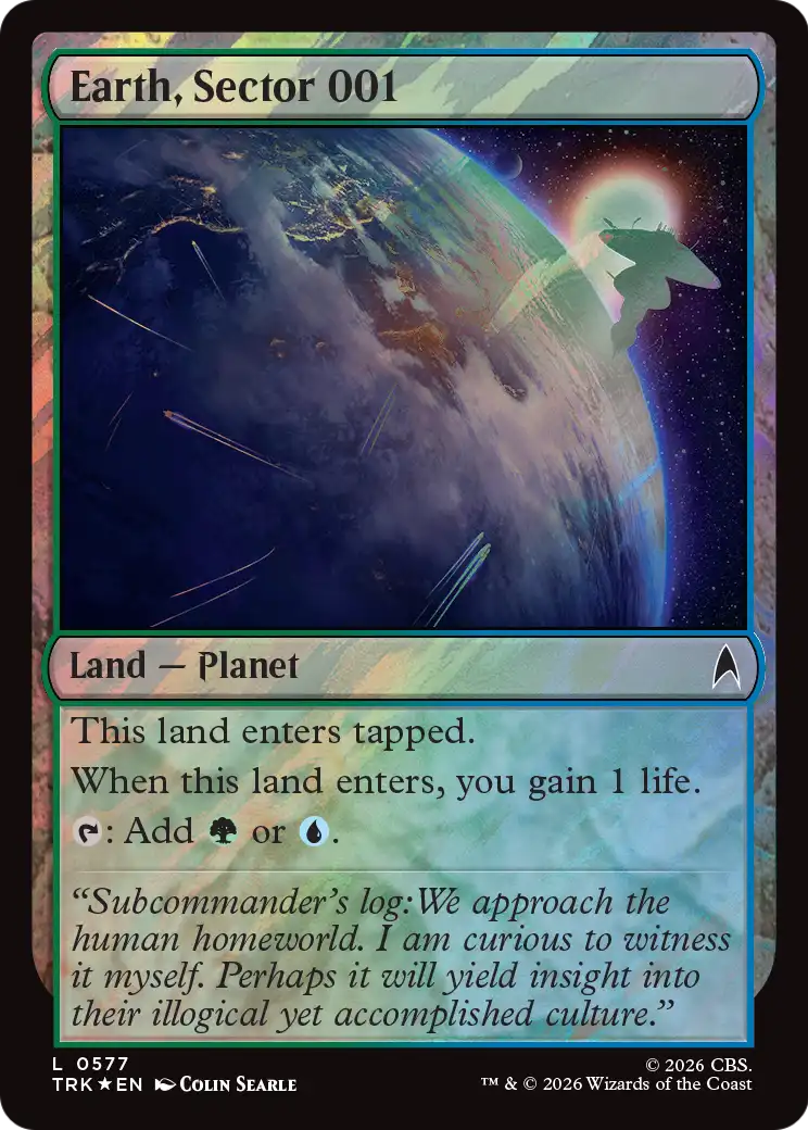 Earth, Sector 001 (Surge Foil) [Star Trek] | Gamers Paradise