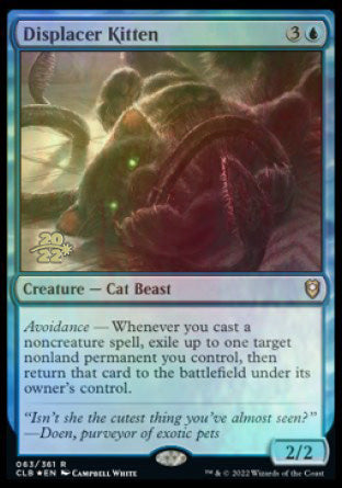 Displacer Kitten [Commander Legends: Battle for Baldur's Gate Prerelease Promos] | Gamers Paradise