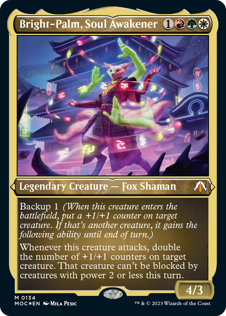 Bright-Palm, Soul Awakener (Display Commander) [March of the Machine Commander] | Gamers Paradise