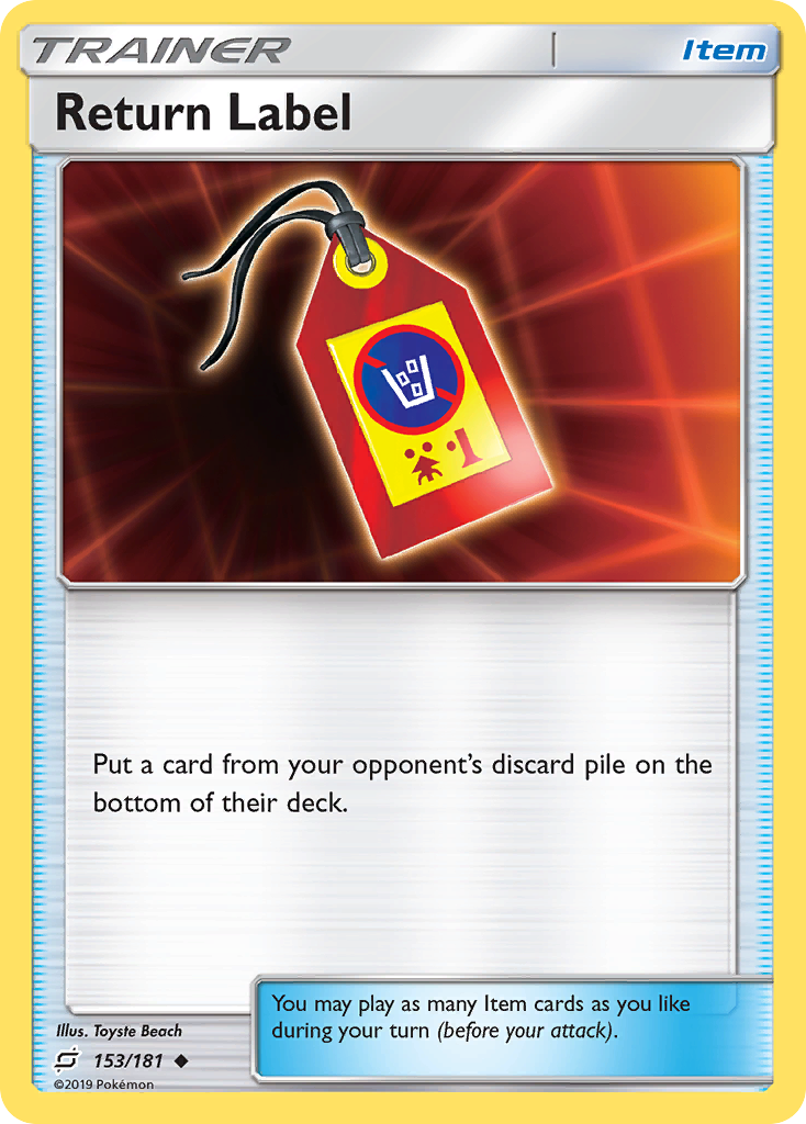 Return Label (153/181) [Sun & Moon: Team Up] | Gamers Paradise