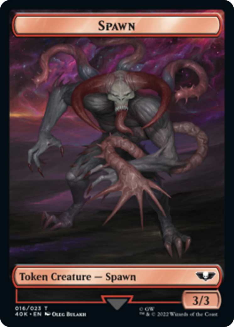 Spawn // Astartes Warrior Double-Sided Token [Warhammer 40,000 Tokens] | Gamers Paradise