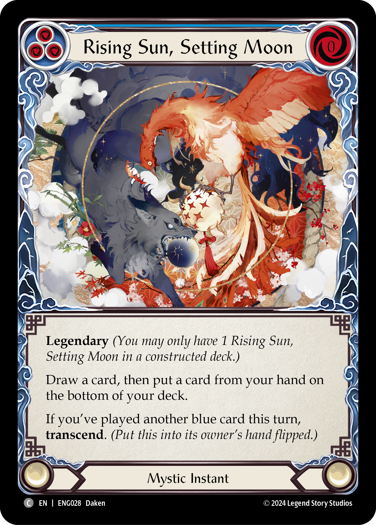 Rising Sun, Setting Moon [ENG028] (Part the Mistveil Enigma Blitz Deck) | Gamers Paradise