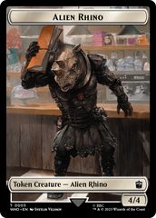 Alien Rhino // Alien Warrior Double-Sided Token [Doctor Who Tokens] | Gamers Paradise