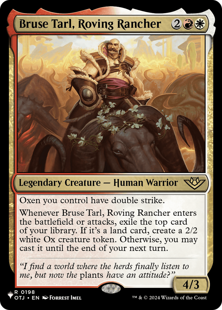 Bruse Tarl, Roving Rancher (OTJ) [The List] | Gamers Paradise