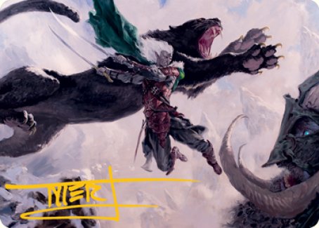 Drizzt Do'Urden Art Card (Gold-Stamped Signature) [Dungeons & Dragons: Adventures in the Forgotten Realms Art Series] | Gamers Paradise