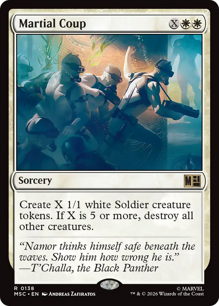 Martial Coup (Surge Foil) [Marvel Super Heroes Commander] | Gamers Paradise