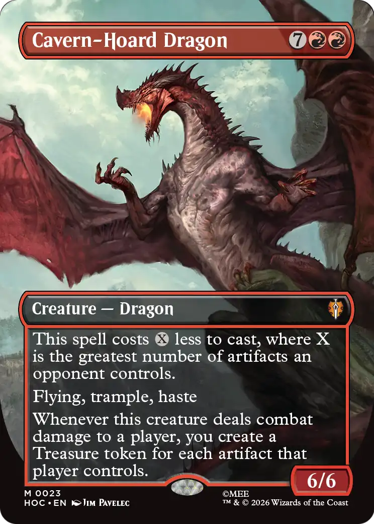 Cavern-Hoard Dragon (Borderless) [The Hobbit: Eternal-Legal] | Gamers Paradise