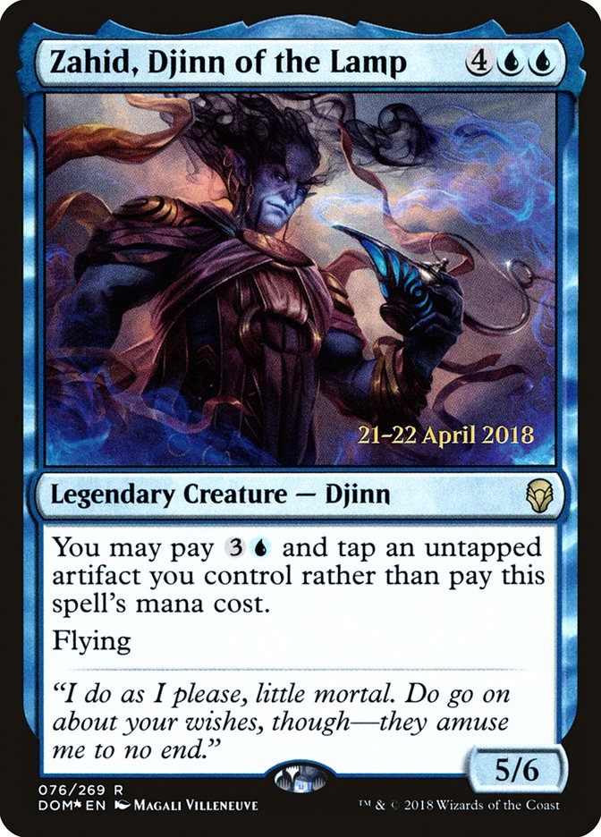 Zahid, Djinn of the Lamp [Dominaria Prerelease Promos] | Gamers Paradise