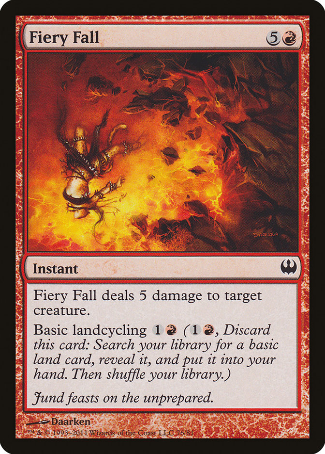 Fiery Fall [Duel Decks: Knights vs. Dragons] | Gamers Paradise