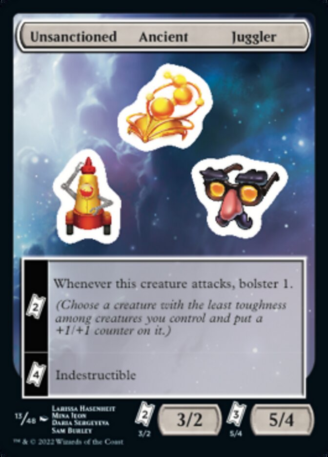 Unsanctioned Ancient Juggler [Unfinity Stickers] | Gamers Paradise