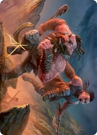 Dwarven Reinforcements Art Card (Gold-Stamped Signature) [Kaldheim Art Series] | Gamers Paradise