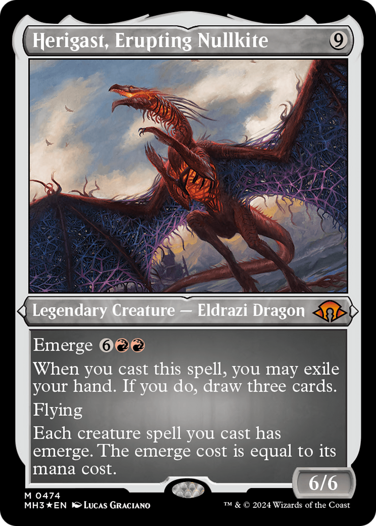 Herigast, Erupting Nullkite (Foil Etched) [Modern Horizons 3] | Gamers Paradise