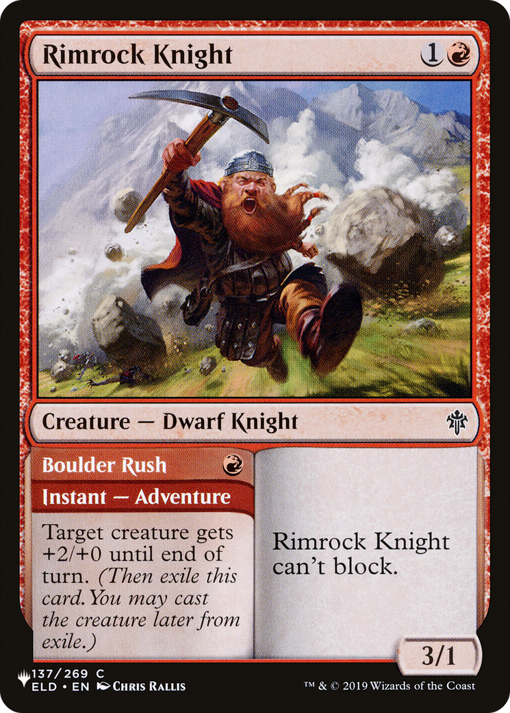 Rimrock Knight [The List Reprints] | Gamers Paradise