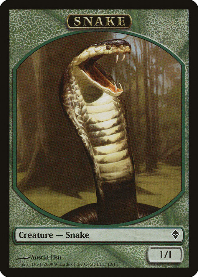 Snake Token [Zendikar Tokens] | Gamers Paradise