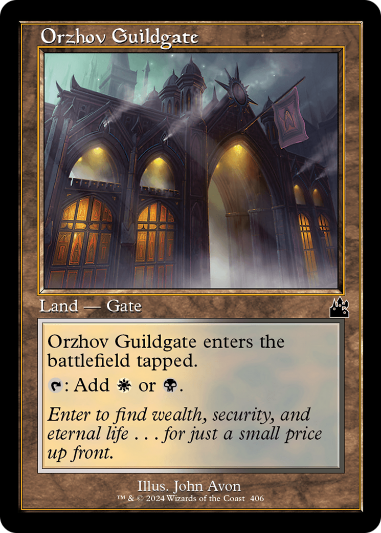 Orzhov Guildgate (Retro Frame) [Ravnica Remastered] | Gamers Paradise