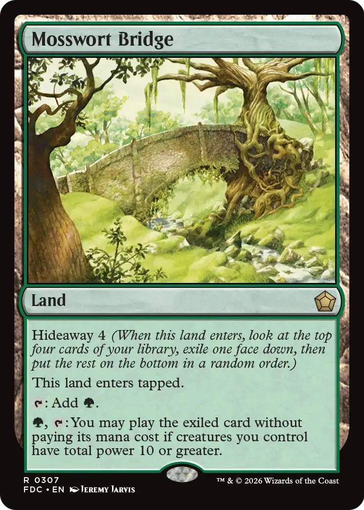 Mosswort Bridge [Foundations Commander] | Gamers Paradise