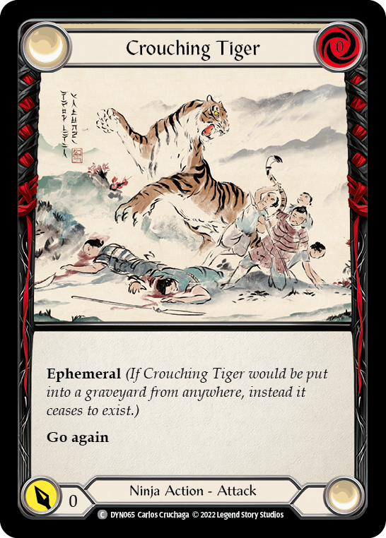 Crouching Tiger [DYN065] (Dynasty)  Rainbow Foil | Gamers Paradise