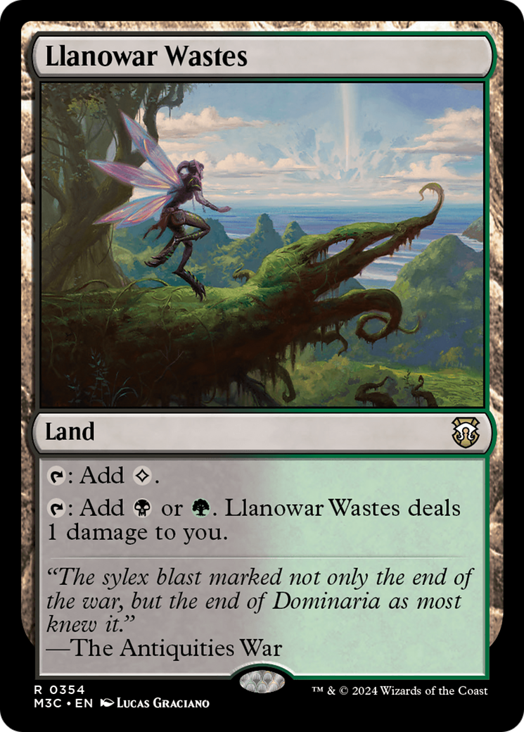 Llanowar Wastes (Ripple Foil) [Modern Horizons 3 Commander] | Gamers Paradise