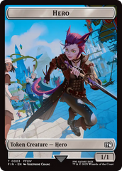 Spirit // Hero (0002) Double-Sided Token [FINAL FANTASY Commander Tokens] | Gamers Paradise