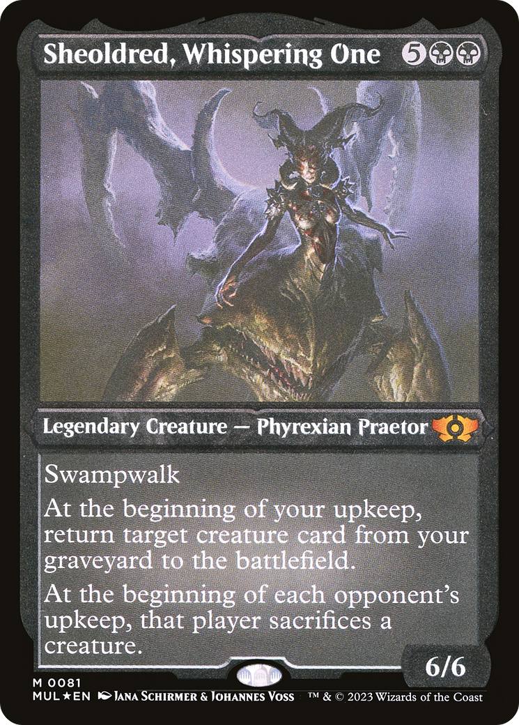 Sheoldred, Whispering One (Foil Etched) [Multiverse Legends] | Gamers Paradise