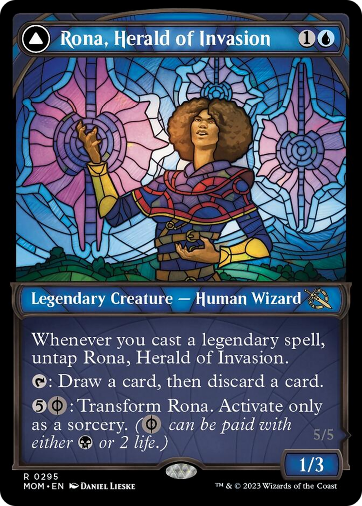 Rona, Herald of Invasion // Rona, Tolarian Obliterator (Showcase Planar Booster Fun) [March of the Machine] | Gamers Paradise