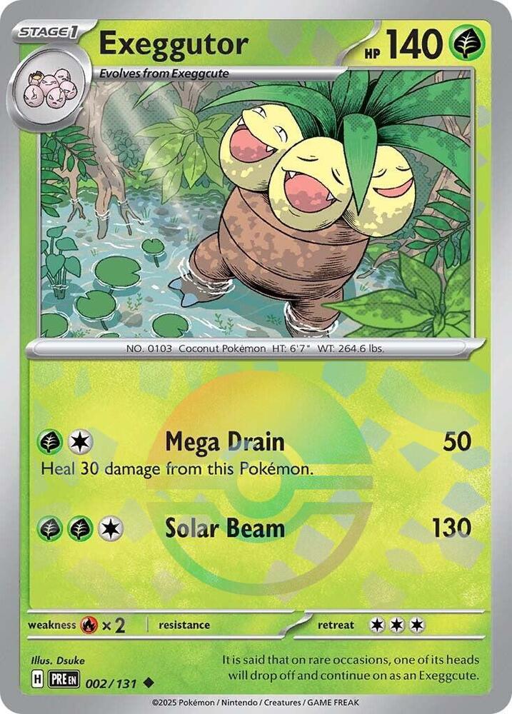 Exeggutor (002/131) (Poke Ball Pattern) [Scarlet & Violet: Prismatic Evolutions] | Gamers Paradise