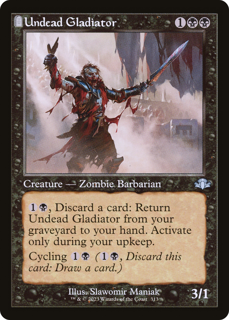 Undead Gladiator (Retro) [Dominaria Remastered] | Gamers Paradise