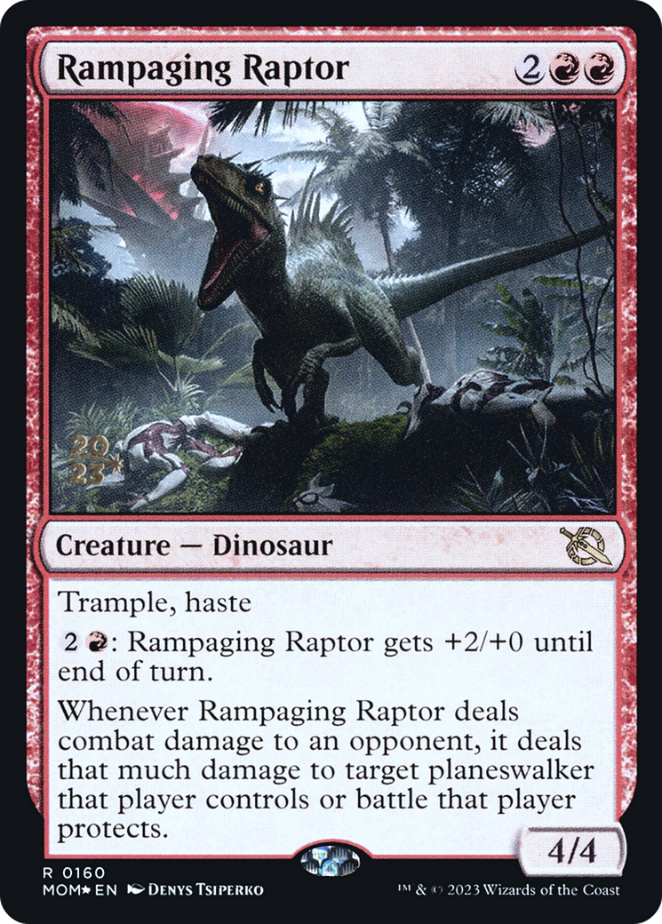 Rampaging Raptor [March of the Machine Prerelease Promos] | Gamers Paradise