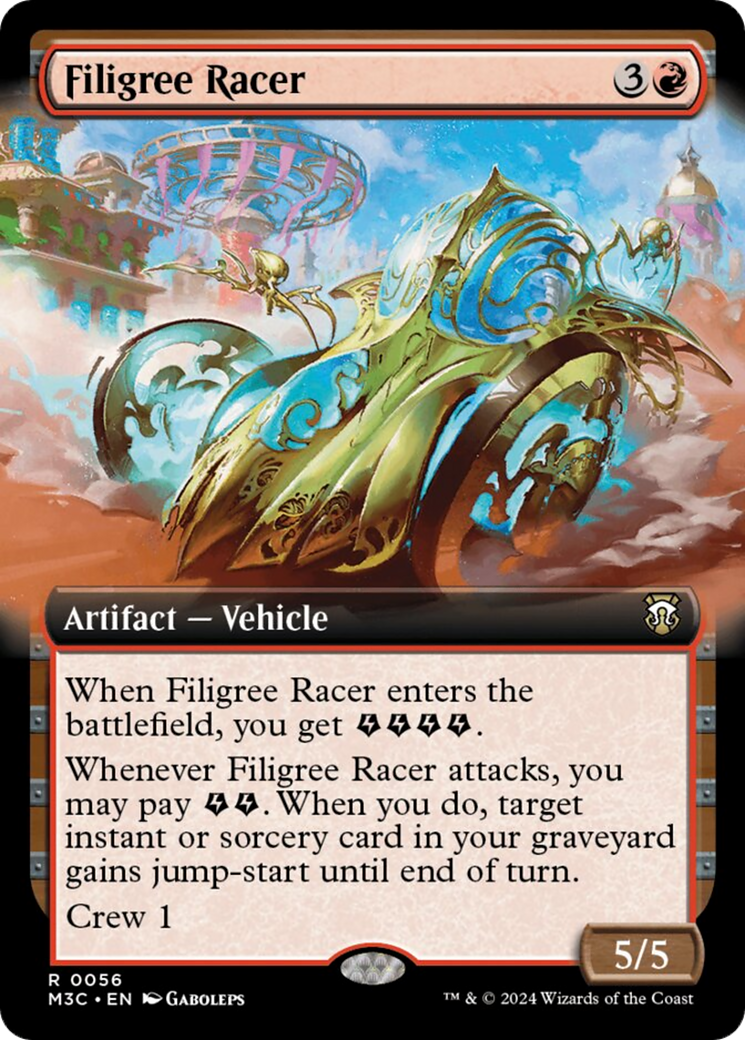 Filigree Racer (Extended Art) [Modern Horizons 3 Commander] | Gamers Paradise