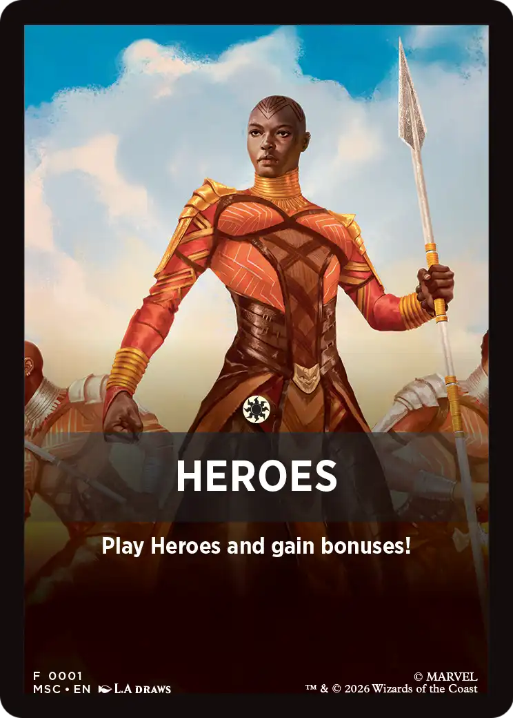 Heroes Theme Card [Marvel Super Heroes Commander] | Gamers Paradise