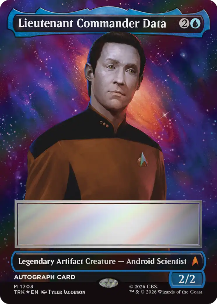 Lieutenant Commander Data (Borderless) (Signed) [Star Trek] | Gamers Paradise