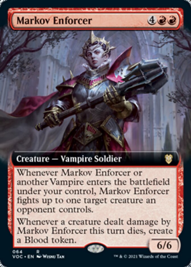 Markov Enforcer (Extended Art) [Innistrad: Crimson Vow Commander] | Gamers Paradise