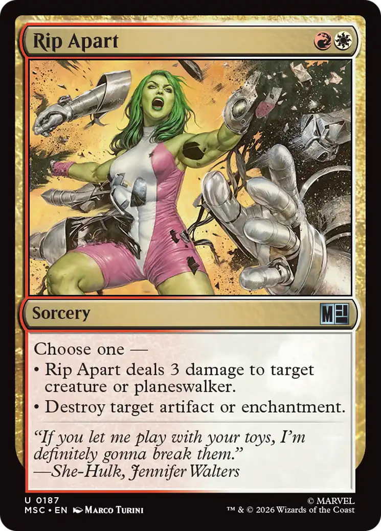 Rip Apart (Surge Foil) [Marvel Super Heroes Commander] | Gamers Paradise