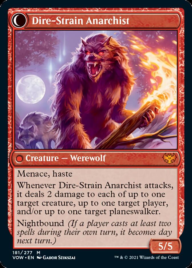 Volatile Arsonist // Dire-Strain Anarchist [Innistrad: Crimson Vow] | Gamers Paradise