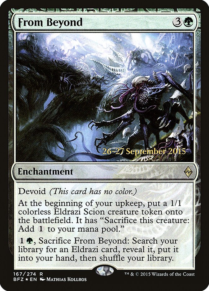 From Beyond [Battle for Zendikar Prerelease Promos] | Gamers Paradise