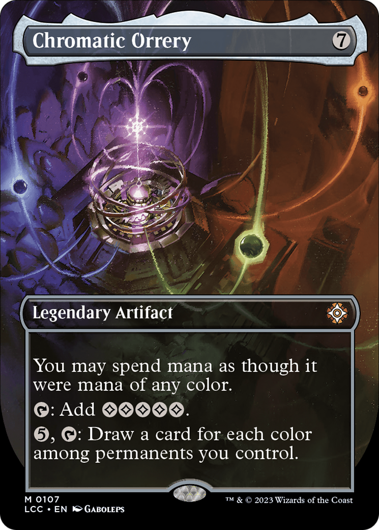Chromatic Orrery (Borderless) [The Lost Caverns of Ixalan Commander] | Gamers Paradise
