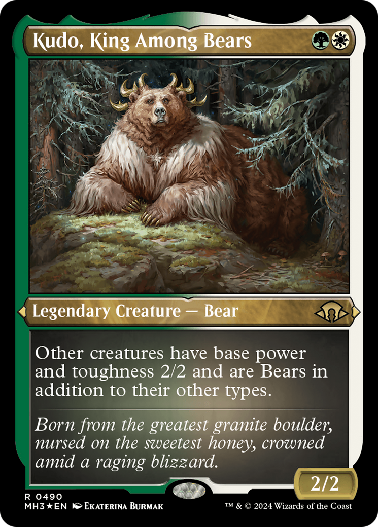Kudo, King Among Bears (Foil Etched) [Modern Horizons 3] | Gamers Paradise