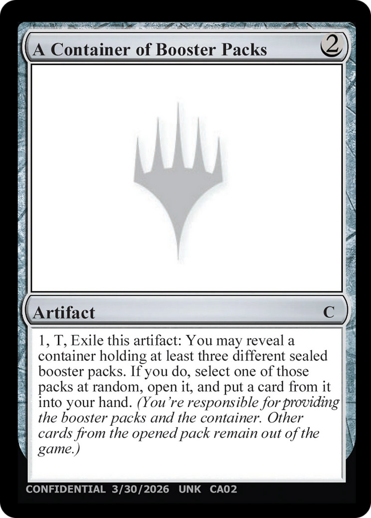 A Container of Booster Packs [Unknown Event] | Gamers Paradise