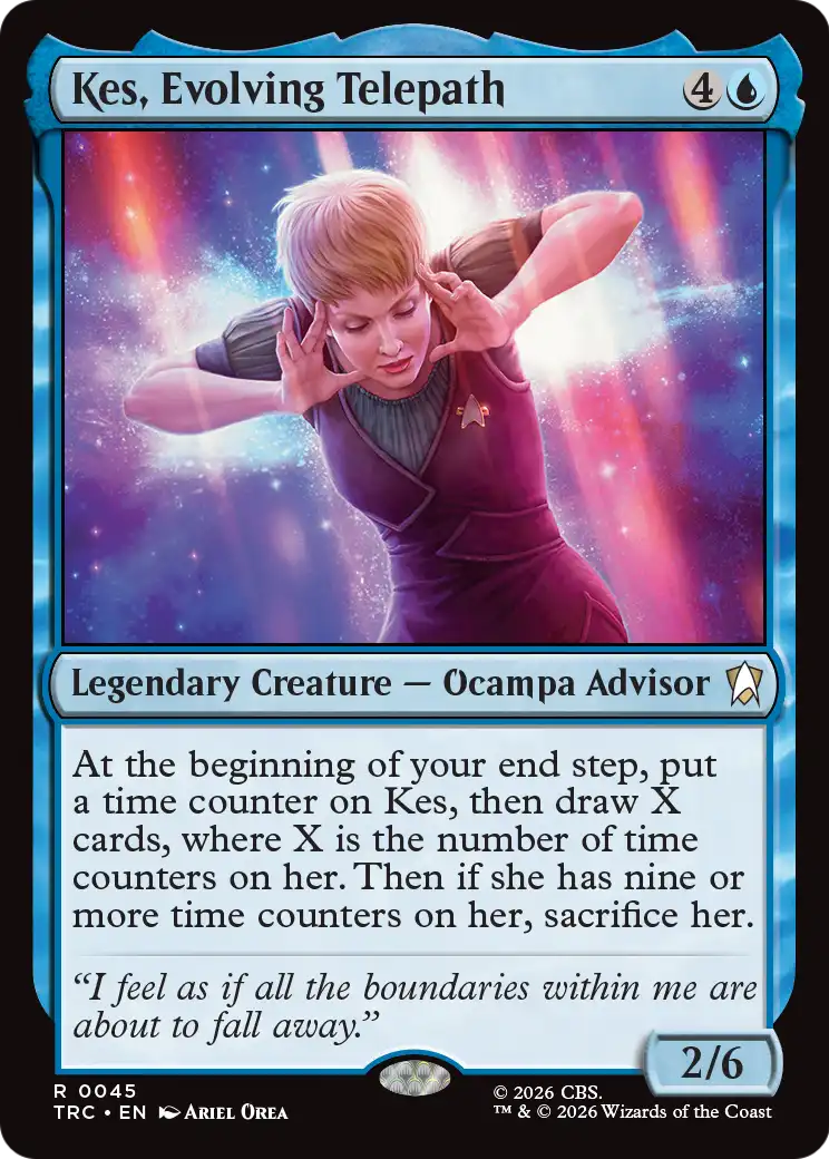 Kes, Evolving Telepath (Surge Foil) [Star Trek Commander] | Gamers Paradise