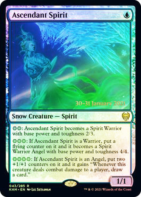 Ascendant Spirit [Kaldheim Prerelease Promos] | Gamers Paradise