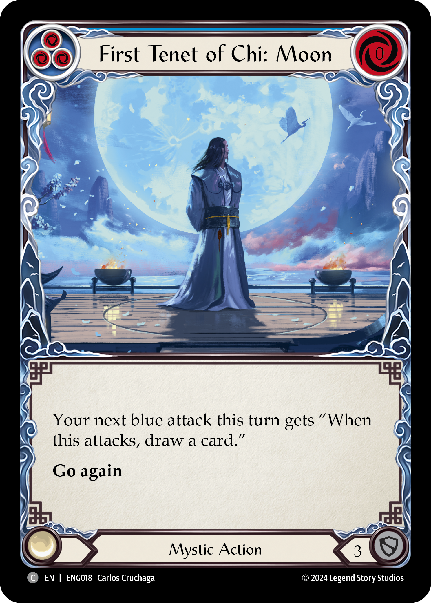 First Tenet of Chi: Moon [ENG018] (Part the Mistveil Enigma Blitz Deck) | Gamers Paradise
