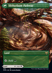 Darkbore Pathway // Slitherbore Pathway (Borderless Alternate Art) [Kaldheim] | Gamers Paradise