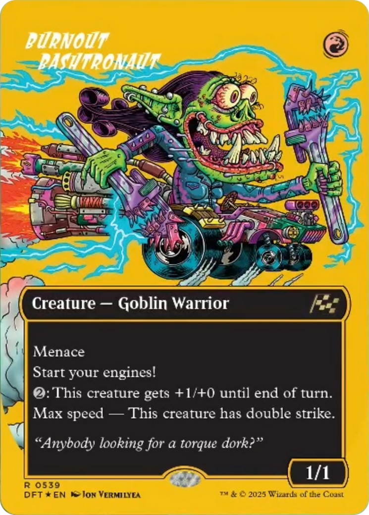 Burnout Bashtronaut (Borderless) (First-Place Foil) [Aetherdrift] | Gamers Paradise