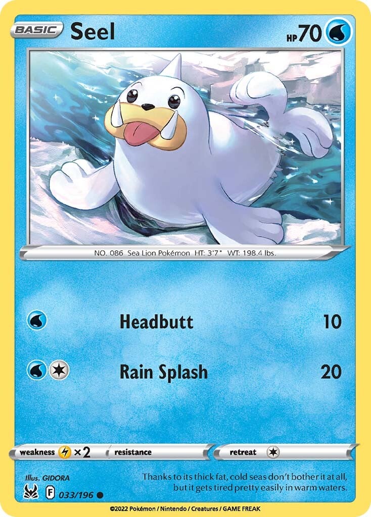 Seel (033/196) [Sword & Shield: Lost Origin] | Gamers Paradise